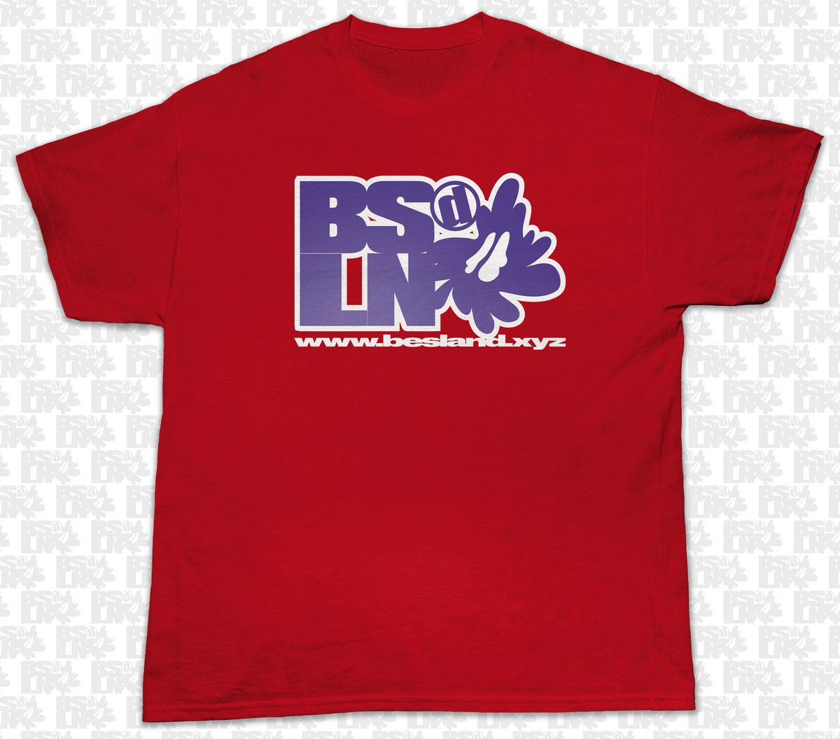 BESLANd TEE - BSLNd ADINKRA LOGO [ Red ]